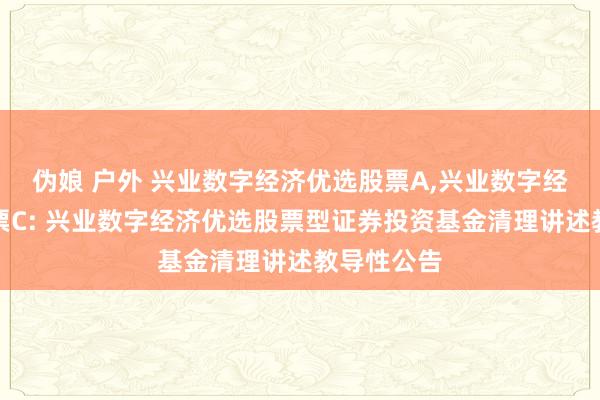 伪娘 户外 兴业数字经济优选股票A，兴业数字经济优选股票C: 兴业数字经济优选股票型证券投资基金清理讲述教导性公告