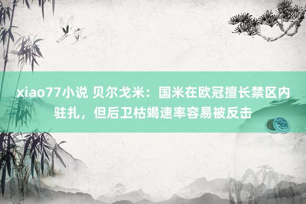 xiao77小说 贝尔戈米：国米在欧冠擅长禁区内驻扎，但后卫枯竭速率容易被反击