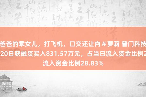 爸爸的乖女儿，打飞机，口交还让禸＃萝莉 普门科技：12月20日获融资买入831.57万元，占当日流入资金比例28.83%