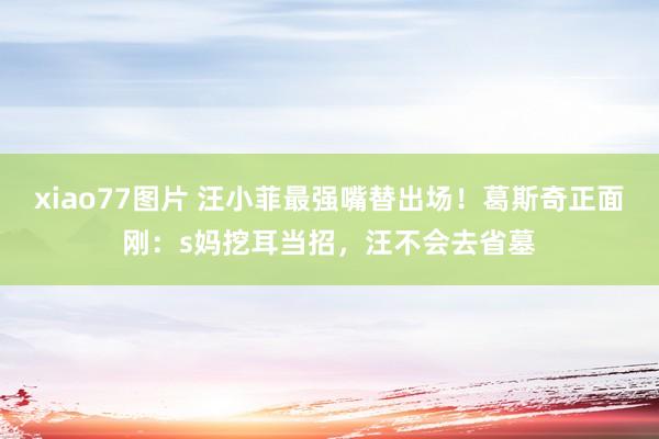 xiao77图片 汪小菲最强嘴替出场！葛斯奇正面刚：s妈挖耳当招，汪不会去省墓