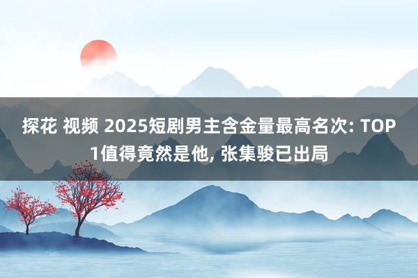 探花 视频 2025短剧男主含金量最高名次: TOP1值得竟然是他， 张集骏已出局